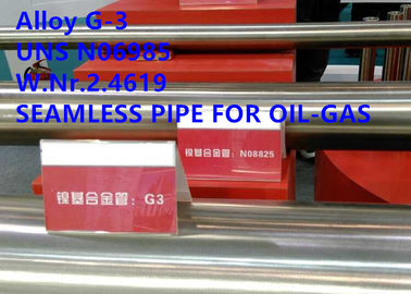 Aleaciones especiales resistentes a la corrosión del tubo sin soldadura para la industria petroquímica G-3/UNS N06985